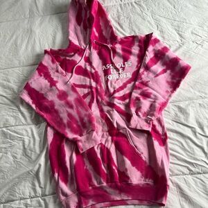 Linda finegold ALF hoodie pink tie dye small